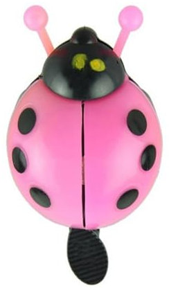Generisch Kinder Fahrradklingel, Marienkäfer Design, Lenker Klingel für Mountainbike, Rennrad, Faltrad, pink