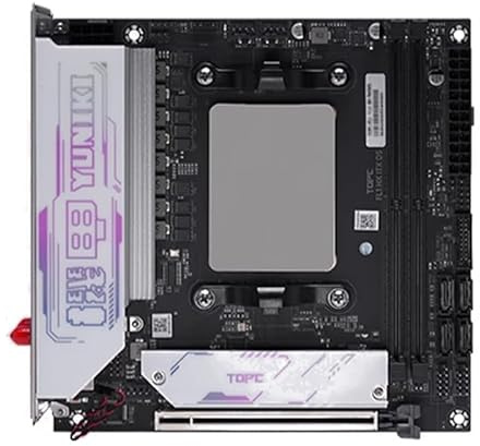 NAS AMD Ryzen 7 7745HX 2xNVMe 4xSATA3.0 1x PCIEx16 2xDDR5 /Gaming 2.5G LAN/USB 3.2 Gen 1 17x17 Gaming ITX Mainboard HDMI/DP/Type-C Triple Display/WiFi 6E-BT 5.3/ Mini ITX Motherboard(Black)