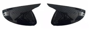 Coperchio Specchietto Laterale Decorazione Per Peugeot 208 2020-2024 Specchietto Retrovisore Calotta Specchio Retrovisore(Carbon fiber horn style)