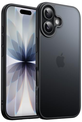 JETech Matte Case for iPhone 17, Black | Military-Grade Protection, Frosted Matte Back, Anti-Fingerprint Finish, Shockproof Design, Minimalist Style