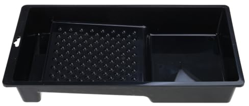 Bandeja de pintura de plástico de 4 pulgadas para pared de área pequeña, fácil de limpiar y almacenar