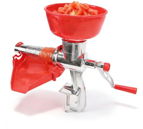 Yosoo Health Gear Manual Tomato Strainer Aluminum Alloy Multipurpose Sauce Maker Food Mill Passata Separates Pulp From Seeds Skin Suction Cup Base Press Easily For Vegetables Ginger Fruits