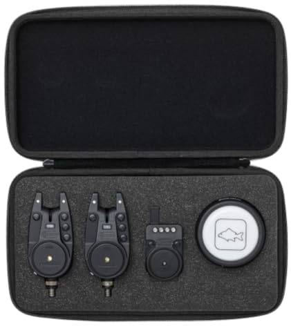 Prologic C-Series Pro Alarm Set 2+1+1 Red Green - Bissanzeiger Set, Bissmelder zum Karpfenangeln, Angelset