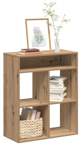 Frdhee Wohnzimmer Regal Blumenständer,Bücherregal Artisan-Eiche 66x31x80 cm Holzwerkstoff,Blumenständer für Wohnzimmer,Homeoffice,Schlafzimmer