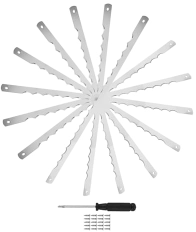 DOITOOL Set 8 Lame di Ricambio in Acciaio Inossidabile per Coltello da Pane Seghettato con Viti, Accessori Utensili da Cucina per Taglio Torte e Pane Fatto in Casa, Compatibili per Uso