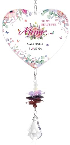 Gifts For Mum, Crystal Suncatcher, Mothers Day Mum Gifts, Mum's Birthday Gifts From Daughters & Sons, Presents For Mummy On Mother's Day, Christmas, Valentine's Day