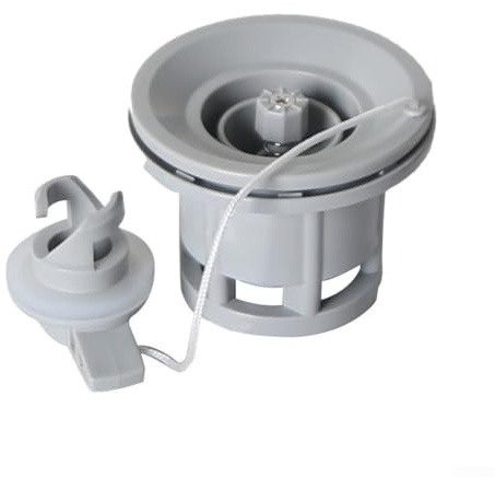 Válvula de barco inflable de 8 agujeros de conexión rápida para kayak, balsa de bote y colchón de aire, diseñada para una retención de aire fiable de 30 PSI (gris)
