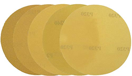 Body+ Mirka 150mm Self Adhesive Sticky 6 Sanding Discs Mixed Grit Box of 100 Includes 20 x P80 / 20 x P120 / 20 x P180 / 20 x P240 / 20 x P320