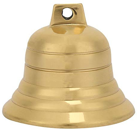 Cloche en laiton, 2 pouces Populaire Délicat Laiton Cloche suspendue Bouddhisme Taoïste Cloche d'adoration Vintage Feng Shui Hochet Voiture Cloche Vache Chameau Décor Cloches