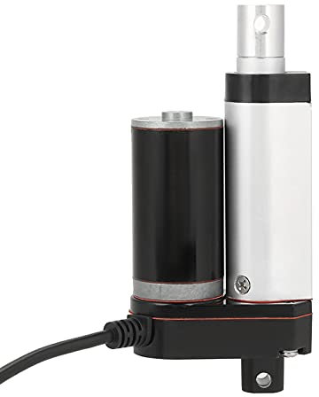 Motore attuatore lineare, Corsa 35 mm Attuatore lineare 1000N per impieghi gravosi Motore di Sollevamento Elettrico DC 12V per apriporta Elettrico per Auto Camper Nero Industriale