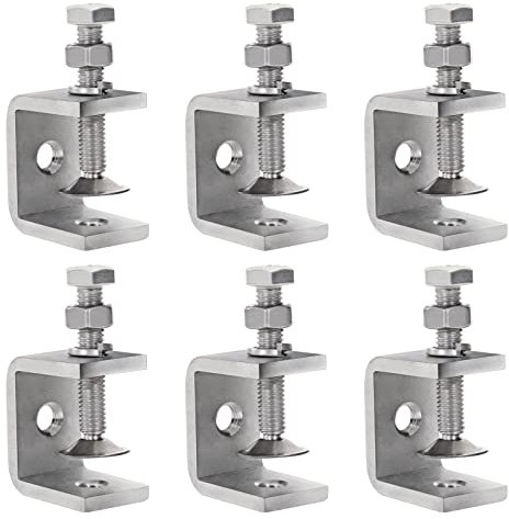 C-Klemme, Robuste C-Zwingen Tiger Holzbearbeitung Clip 6PCS mit Breiten Backenöffnungen für zwingen, Klemmen & Spanner, Holzarbeiten Werkzeug, Heimwerken & Autoreparatur