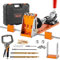 VEVOR Pocket Hole Jig Kit, 34 Pcs Pocket Hole Jig System with 11 C-clamp, Fixture, Step Drills, Wrenches, Drill Stop Rings, Square Drive Bits, Toolbox, for DIY Carpentry Projects, Adjustable