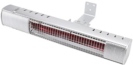 Topyond 1500 W Infrarot-Elektro-Raumheizer Für Den Außenbereich,Wandmontage,Wasserdichter Terrassenheizer,Bleiben Sie Warm Und Gemütlich Im Freien Mit Diesem Effizienten Heizgerät (EU-Stecker 220 V)