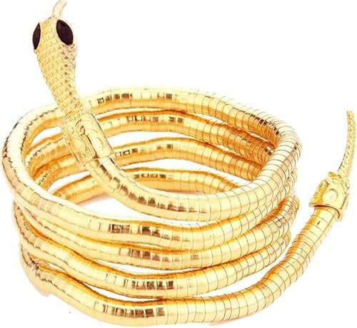 WEINIBAO Schlangenkette, Kette Schlange, Snake Necklace, Schlangen Armreif, Halloween Armband Schlange, Halloween Halskette Schlange, Schlangenarmband, Halloween Schmuck für Damen Herren