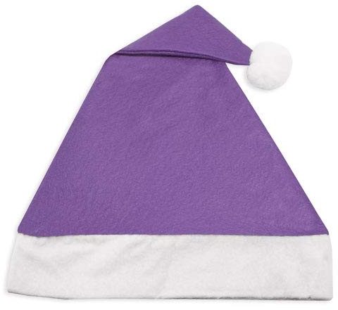 GARGOLA.ES OPERADORES DIGITALES Divertido Gorro de papa Noel. Ideal para Navidad, fiestas o actuaciones infantiles. Añade un toque especial a tus celebraciones. (30, Lila, 30 x 43 cm)