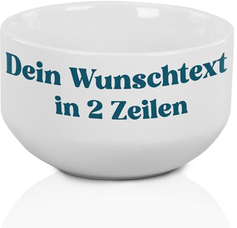 GRAZDesign Müslischale mit Name oder Text selbst gestalten - Personalisierte Schüssel bedrucken - Individuelle Fotogeschenke zum Geburtstag, Weihnachten