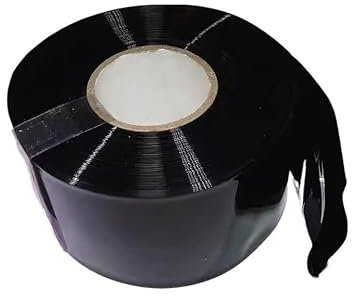CTRSM Schrumpfschlauch, 18650 PVC-Schrumpfschlauch, 2 Meter Schrumpfschlauch schwarz, Schwarze Folienummantelung(415mmx264mm)