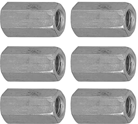 Akozon Ensemble de Luxe de 10 écrous à Tige Longue : Entretoises d'écrou à Manchon Hexagonal en Acier au Carbone plaqué Zinc (M6*18)