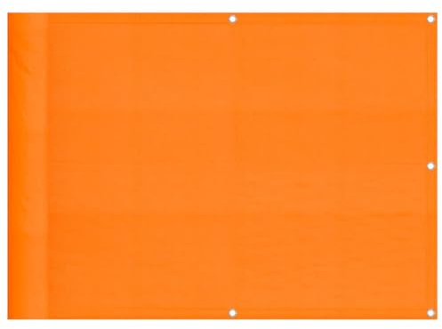 vidaXL Balkon-Sichtschutz Orange 75x1000 cm 100% Polyester-Oxford, Balkonsichtschutz, Balkonbespannung, Balkon Windschutz, Sichtschutz