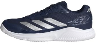 adidas Herren Courtquick Mens Padel Shoes, Dark Blue/Silver Met./FTWR White, 45 1/3 EU