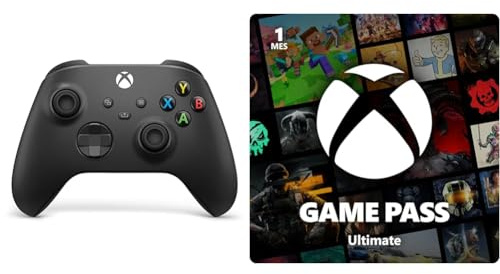 Xbox Mando Carbon Black + Game Pass Ultimate | Suscripción de 1 mes