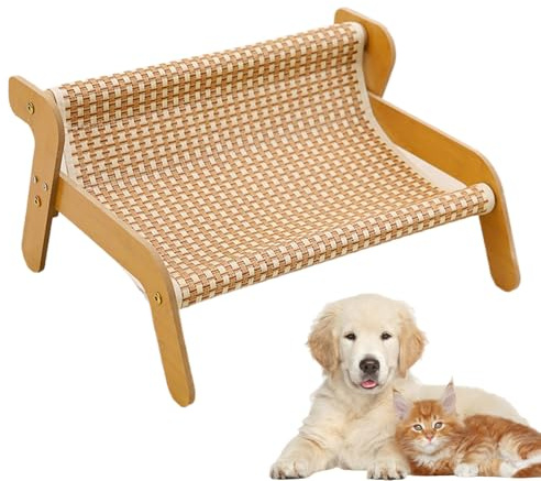 Katzenkratzsofa, Kratzmöbel, multifunktional, aus Sisal und Holz, beruhigende Kratzfläche, für Katzen im Innenbereich
