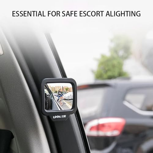 Rear View Car Mirror - Compact Rearview Mirror | Instructor Examiner Learner Mirroor | Magnetic Adjustable Backseat Mirrorr | Safety Accessory For Men, Women, New Drivers, Passenger Monitoring