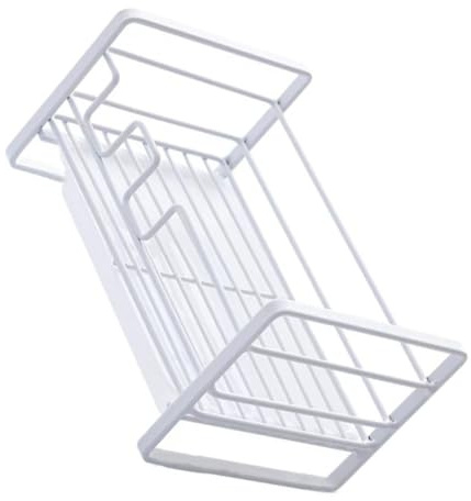 Alipis Porta Spugna Lavello Cucina Organizer Scolapiatti Portaoggetti Resistente e Pratico Per Spazi Ridotti Facile Da Pulire e Ventilare