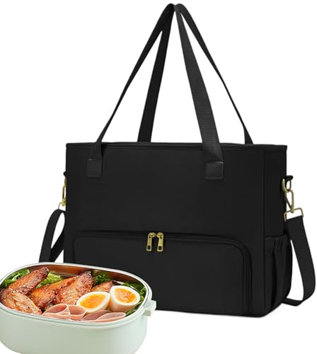 Bolsa para ordenador portátil con compartimento para comer, bolsa isotérmica impermeable para mujer | Bolsa de mensajero portátil para enfermera, para profesores de enfermería y estudiantes