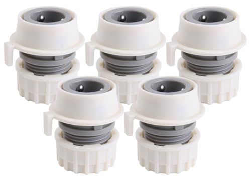 Sosoport Faucet to Hose Adapter Washer Hose Coupler for Dishwasher Washing Machine 5Pcs Plastic Quick Connect Secure Fit