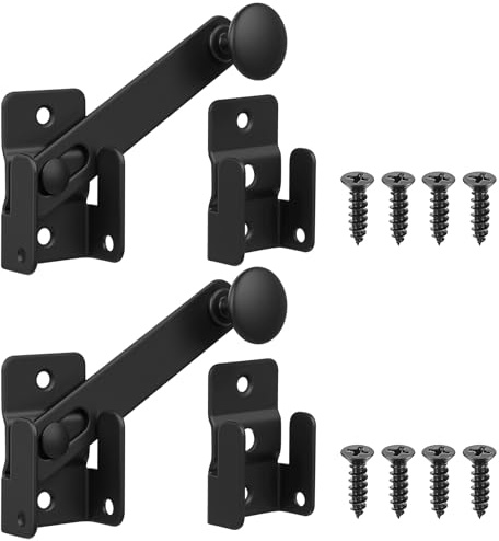 2 Stk Gartentorfalle Türriegel, Türfalle Schlossriegel, Gartentor Riegelschloss, Überwurfriegel Torverriegelung für Türen Gartentorriegel Türriegel Innen Outdoor Bolzenriegel Tor Verriegelung Riegel