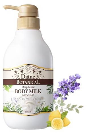 Diane Botanical Deep Moist Body Milk, Large Size, Honey Orange Scent, 16.9 fl oz (500 ml)