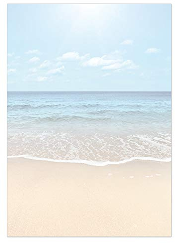DIN A4 Designpapier-212 mit 100 Blatt, Urlaubsmotiv 90g Motivpapier, einseitig bedruckt