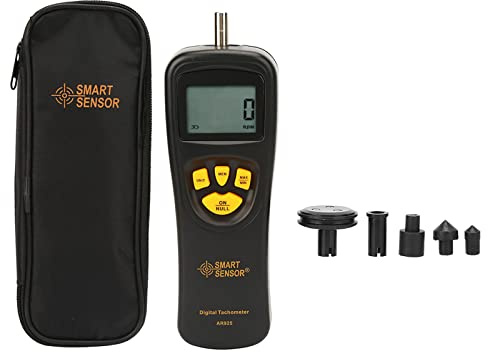 Smart Sensor Digital Varvräknare, 0,5~19999 Digital Varvräknare RPM Digital Foto Varvräknare med LCD-bakgrundsbelysning, Digital Handhållen Varvräknare
