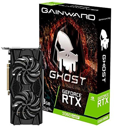 Gainward GeForce RTX 2060 Super Ghost - Tarjeta gráfica (3 x DisplayPort, 1 x HDMI, 1 x DVI-D)