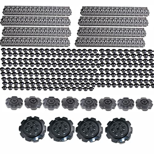 HBBY Technik Ersatzteile Set, Technik Lauffläche Breite Raupenkette Bausatz Klemmbausteine Kompatibel Mit Lego Technic Ersatzteile