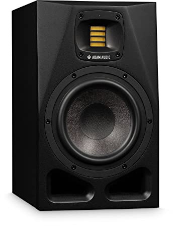 ADAM Audio A7V Aktiver Nahfeld-Studiomonitor | 2-Wege-Studiomonitor, X-ART-Hochtöner, 7-MLM-Tieftöner, 130 W, 40 Hz–45 kHz, 105 dB SPL, XLR/RCA, Sonarworks, Ethernet