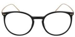 Rodenstock PANTOS Azetat Brillen in Black, Gold für Damen, Brille mit Sehstärke, optional mit Sonnenbrillen tönung oder Blaulichtfilter (Modell R7135)