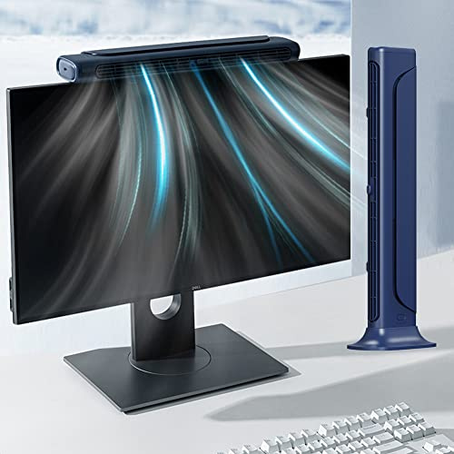 NORMIA Rita Ventilador de computadora con Clip, sin aspas, Ventilador de | Ventilador de refrigeración personal para oficina, ventilador de escritorio USB silencioso, ventilador de torre pequeña para