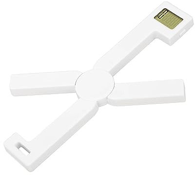 Balance De Cuisine Numérique Pliante Type X Écran LCD Numérique Portable Compact 5 Unités Pour Aliments Compact Pliable Gain De Place Voyage Et Camping Blanc