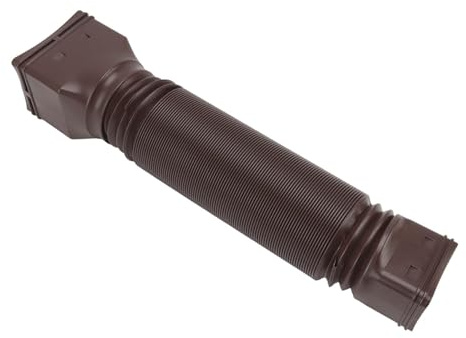 Tubo di Scarico Flessibile per Grondaia Retrattile per Grondaia, per un Drenaggio Efficiente 'acqua Piovana, Connettore di Prolunga per Scarico con Beccuccio (BROWN)