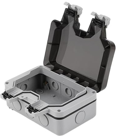 Wasserdichter Elektrokasten, Kabelschutz für den Außenbereich | Wasserdichter Anschlusskasten Staubdichter Anschlusskasten für den Außenbereich,Outdoor-Steckerbox Vielseitige Outdoor-Kabelbox für die