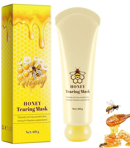 2PCS Honey Peel off Maske Gesicht,Honig Abspleißmaske, Porenreiniger Gesicht,Collagen Maske, Tearing Gesichtsmaske, Gesichtsreinigung Skincare,Poren Verkleinern Face Mask (1PCS)