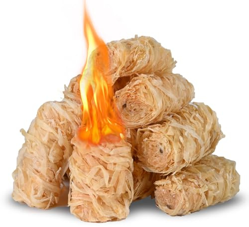 SUNLIFER Charcoal Fire Starters for Grill: 150 PCS Premium Natural Tumbleweed Fire Starters - BBQ Firestarters for Campfires Fireplace Firepit Pizza Oven Wood Stove Smoker