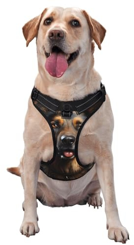 Hundeweste, Motiv: Deutscher Schäferhund, groß, bedruckt, ideal für Spaziergänge mit dem Hund, Wandern, tägliche Reisen