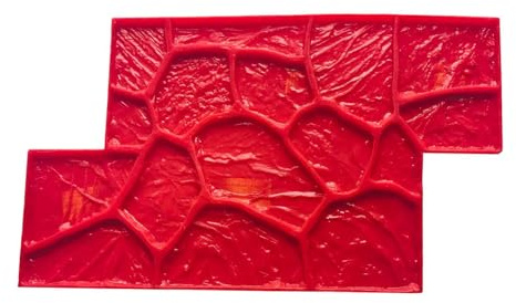 Harilla Béton coulé Stromatolite, texture pierre vive, pavé de ciment, tapis de moulage pour mur de pelouse décoratif, patio extérieur, C