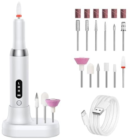 Polisseuse à ongles électrique, forets professionnels, meulage des, polissage, élimination peaux mortes, lime de ponçage, stylo, Machine manucure