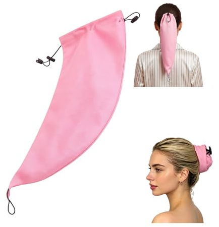 Duschhaube Damen,Dusche Haare Ansatz Duschhauben,Mit Elastic Waschen Haarschutz Haaransatz Shower Cap,Wiederverwendbar Pferdeschwanz Wasserdichte Duschkappe Haube für Zopf Bath Färben(Rosa)