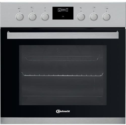 Bauknecht - HIS3 EI8V2 IN Elektrischer Einbauherd - 65L Garraum - PowerHeißluft, Maxi Cooking, 2-fach Teleskopauszug - Edelstahlblende - Energieeffizienz A+ - 59,5 x 59,5 x 56,4 cm - Edelstahl