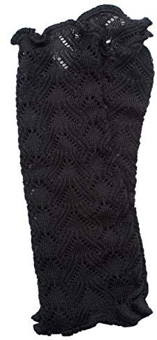 Invero, Merino Armstulpen Missy Uni, 100% Wolle (Schwarz)